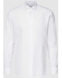 Eterna - Slim Fit Premium Shirt mit Premium Leinen-Anteil Modell 'Kent' - Lyst