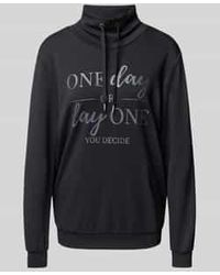Soya Concept - Sweatshirt Met Opstaande Kraag En Tunnelkoord, Model 'Banu' - Lyst