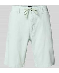 BOSS - Tapered Fit Bermudas mit elastischem Bund Modell 'Chino' - Lyst