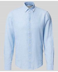 Casual Friday - Regular Fit Leinenhemd mit Button-Down-Kragen Modell 'Anton' - Lyst