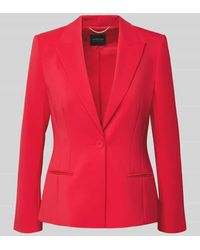 Marc Cain - Slim Fit Blazer mit Reverskragen und Paspeltaschen - Lyst