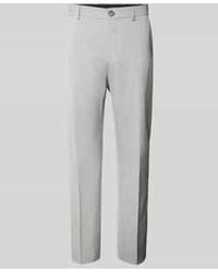 SELECTED - Slim Fit Pantalon Met Knoop- En Ritssluiting - Lyst