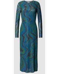 Jake*s - Midi-jurk Met All-over Motief - Lyst