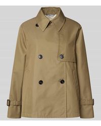 Weekend by Maxmara - Cropped Trenchcoat aus Baumwoll-Mix - Lyst