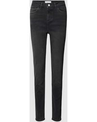 comma casual identity - Skinny Fit Jeans Met Knoopsluiting - Lyst