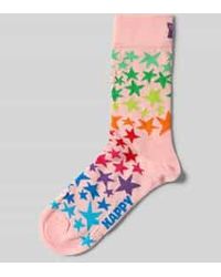 Happy Socks - Sokken Met Motiefstitching, Model 'Star Cluster' - Lyst