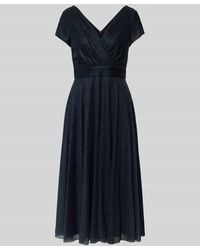 Vera Mont - Midikleid Mit V-Ausschnitt Und Taillenband - Lyst