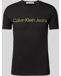 Calvin Klein - T-Shirt mit Label-Print Modell 'MIXED INSTITUTIONAL' - Lyst