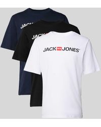 Jack & Jones - T-Shirt mit Label-Print und Rundhalsausschnitt - Lyst