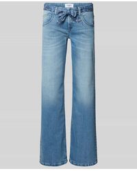 Cambio - Wide Leg Jeans mit Bindegürtel Modell 'TESS' - Lyst