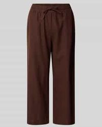 Freequent - Wide Leg Broek Met Elastische Band Model 'Lava' - Lyst