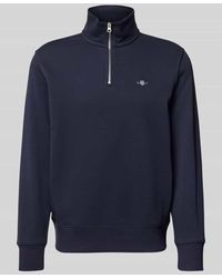 GANT - Sweatshirt Mit Label-Stitching - Lyst