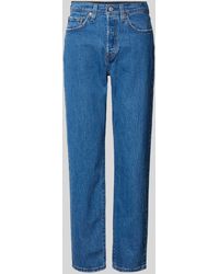 Levi's - Regular Fit Jeans mit Gürtelschlaufen Modell '501 CROP JAZZ POP' - Lyst