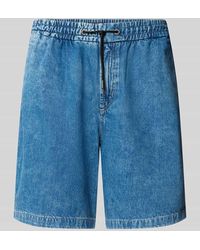 BOSS - Regular Fit Jeansshorts mit elastischem Bund Modell 'Sandrew' - Lyst