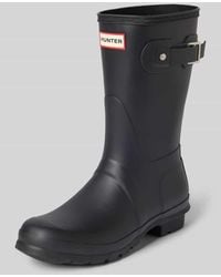 HUNTER - Stiefel mit Label-Patch - Lyst