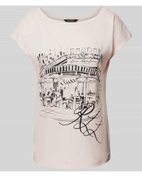 Ralph Lauren - T-Shirt mit U-Boot-Ausschnitt Modell 'GRIETA' - Lyst