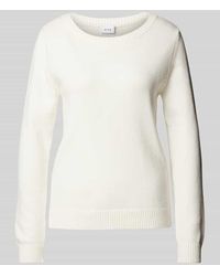Vila - Strickpullover Mit Rundhalsausschnitt Modell 'Viril' - Lyst