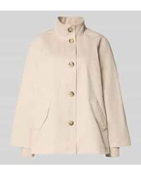 Comma, - Relaxed Fit Jack Met Opstaande Kraag - Lyst