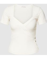 Guess - T-Shirt mit Zierknöpfen Modell 'EDNA' - Lyst