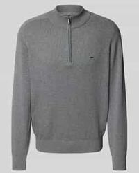 Fynch-Hatton - Gebreide Pullover Met Labelstitching - Lyst