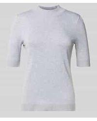 Comma, - Gebreide Pullover Van Viscosemix Met 1/2-Mouwen - Lyst