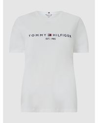 Tommy Hilfiger Curve PLUS SIZE T-Shirt aus Baumwolle - Weiß