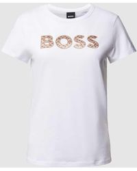 BOSS - T-Shirt mit Logo-Detail Modell 'Eventsa' - Lyst