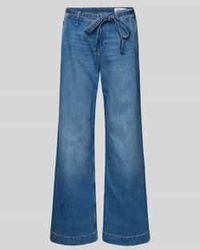 S.oliver - Wide Leg Jeans Van Katoenmix Model 'Suri' - Lyst