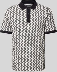 maerz muenchen - Regular Fit Poloshirt Met Grafisch Motief - Lyst