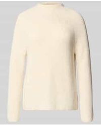 Monari - Gebreide Pullover Met Opstaande Kraag - Lyst