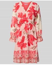 ZABAIONE - Knielanges Kleid mit V-Ausschnitt - Lyst