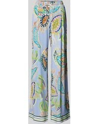 Marc Cain - Loose Fit Stoffhose mit Allover-Print - Lyst