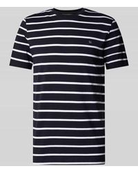 Christian Berg Men - T-Shirt mit geripptem Rundhalsausschnitt - Lyst