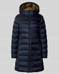 Blauer Usa - Lange Donsjas Met Capuchon, Model 'Agnes' - Lyst