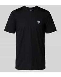 EA7 - Regular Fit T-Shirt Met Logopatch, Model 'Train' - Lyst