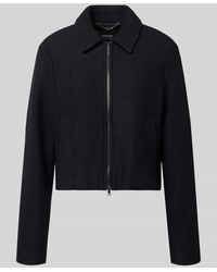Marc Cain - Regular Fit Blazer aus Schurwolle mit Zweiwege-Reißverschluss - Lyst