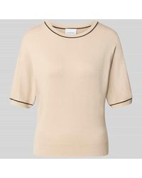 Comma, - Regular Fit Pullover aus Viskose-Mix in Strick-Optik - Lyst