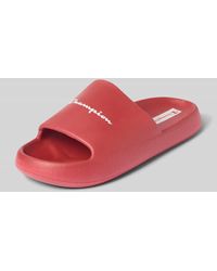 Champion - Slides mit Logo-Print - Lyst