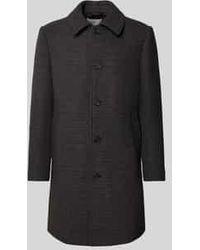 SELECTED - Regular Fit Lange Wollen Jas Met Platte Kraag, Model 'Archive' - Lyst