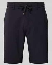 BOSS - Tapered Fit Korte Chino Met Structuurmotief - Lyst