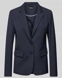 MORE&MORE - Regular Fit Blazer Met Reverskraag - Lyst