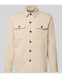 Only & Sons - Regular Fit Hemdjacke mit leichtem Strukturmuster Modell 'NEWKODYL' - Lyst
