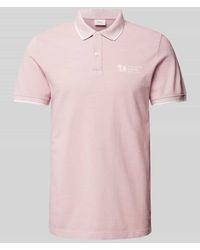 S.oliver - Regular Fit Poloshirt mit Label-Print - Lyst