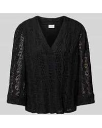 Vila - Regular Fit Blouse Met V-hals - Lyst