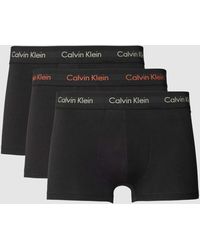 Calvin Klein - Trunks im 3er-Pack mit elastischem Label-Bund - Lyst