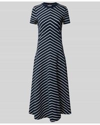 Tommy Hilfiger - Tailliertes Midikleid aus reiner Baumwolle - Lyst