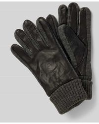 Bugatti - Lederhandschuhe mit Label-Detail - Lyst
