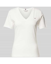 Tommy Hilfiger - Slim Fit T-Shirt mit Logo-Stitching Modell 'CODY' - Lyst