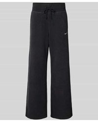 Nike - Wide Leg Sweatpants mit Logo-Stitching - Lyst
