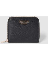 Guess - Portemonnaie mit Label-Details Modell 'LAUREL' in black - Lyst